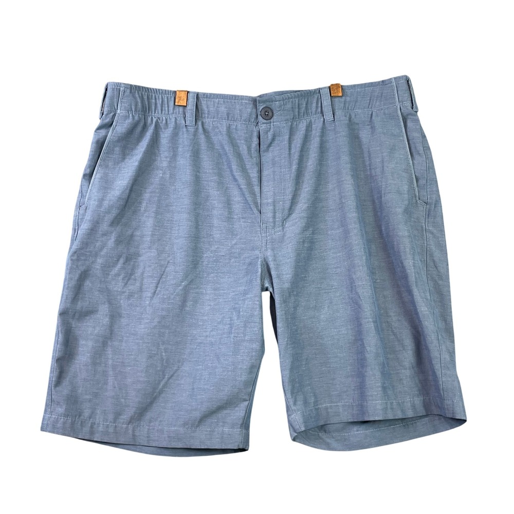 Ascend Performance Shorts Mens 38 Blue Outdoor Hiking Stretch Zipper Pockets